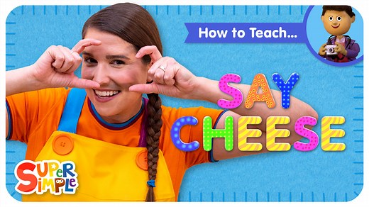 Caitie demonstrates the gestures and shares some activity ideas for the song Say Cheese. Perfect for ESL, EFL, preschool, and kindergarten classes! | Super Simple