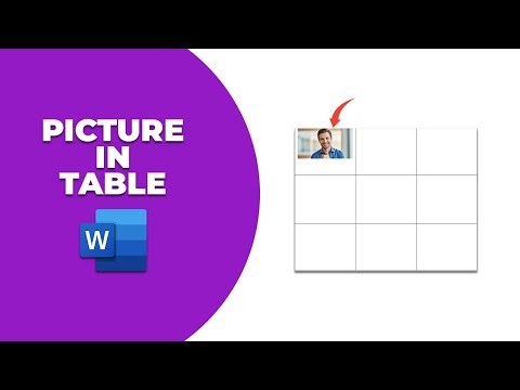 How to insert picture in table in word