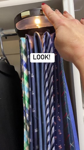 Such a cool find! Love this tie rack! #closetorganization #tierack #closet #diycloset | Eternal Harvest Decor