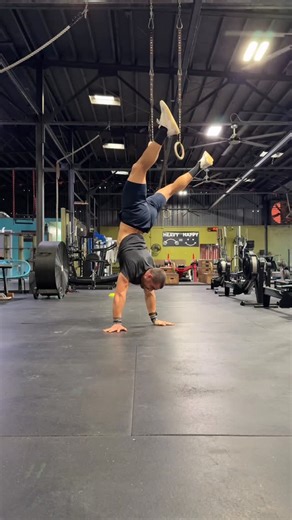 Nicholas Dompierre on Instagram: "Handstand walk… with a little twist 🌀🤸‍♂️ This song hit too perfectly 😎"