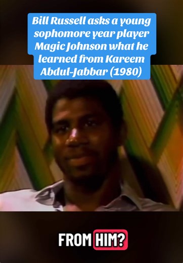 Magic Johnson with a hilariously blunt reply when asked what he learned from Kareem during their 1979-1980 championship season with the Los Angeles Lakers. The legendary Magic Johnson won the championship in his rookie season alongside established star Kareem Abdul-Jabbar. Johnson remains the only rookie to ever win Finals MVP. #MagicJohnson #KareemAbdulJabbar #Lakers #NBA #Basketball