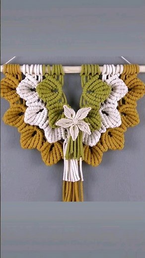 Macrame Leaves Wall Hanging #macrame