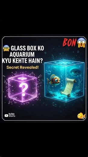 🤯 Glass Box Ko Aquarium Kyun Kehte Hain? 😱 | Secret Revealed! 🐠#@Rudrafishlover's
