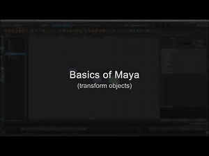 Basics of Maya - transform object
