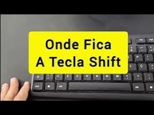 Where is the Shift key on a computer and laptop?