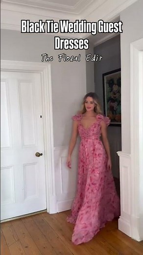 Black tie wedding guest dress inspo ✨🙌🏼 Floral edition 💐 #weddingdress