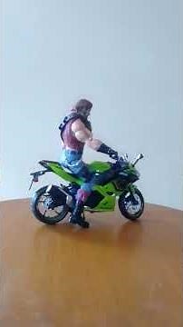 Monkeywrench gets the Kawasaki Ninja 400 motorcycle. GI Joe Classified, Cobra Dreadnok 1/12 scale.