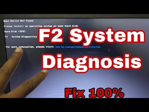 How to Fix Press F2 System Diagnosistic No Boot DEVICE Found Problem (Full Guide)#macnitesh