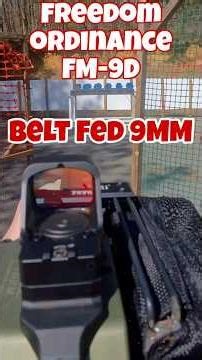 Freedom Ordinance FM-9 Belt Fed 9MM #shootingsports #competitionshooting #shoot #shootingspot ￼