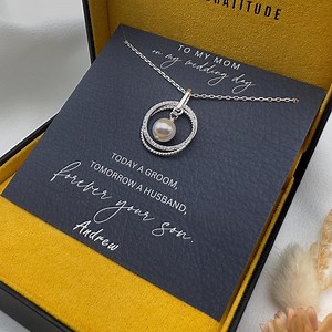 Mother of the Groom Gift From Son, Mom Wedding Gift From Son, Wedding Gift From Groom to Mom, Necklace Gift for Mom, Wedding Gift From Son - Etsy Canada