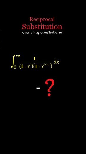 Reciprocal Substitution: The Classic Integration Technique