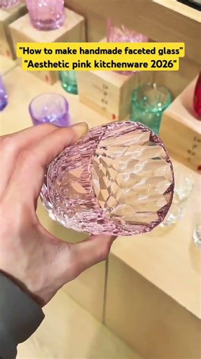 The Most Aesthetic Pink Glass You’ll See Today ✨#glassware #handmade