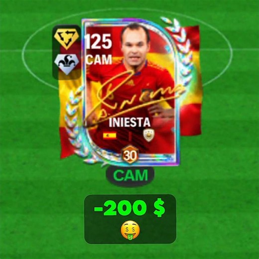 200$ Signature Iniesta 🪄 #fcmobile
