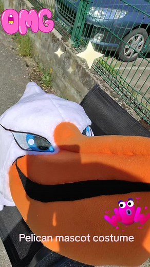 Mascot costume Pelican - will catch your lucky dream fish for you! Order today and you will have your own pelican mascot costume 🐦🦩🦢🦚🦜#mascot #macsot costume #production #individually #Costumesdemascotte #production #Mascotte