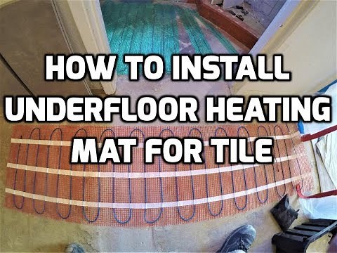 Install Heating Mat for Tile