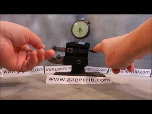 HOW TO set the Lever Stop adjustment of a Tri Roll Thread Comparator
