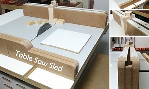 Table Saw Sled DIY Crosscut Shortcut Sledv | Woodworking Guide