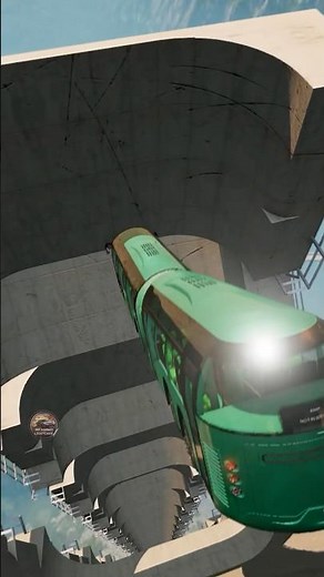 beamng drive bus crashes #beamngdrive #automobile