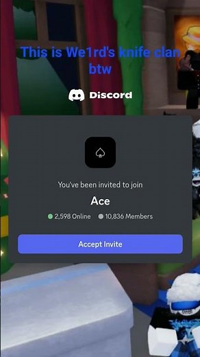 Invite to join Ace(best knife clan) discord#backrooms #roblox #gaming