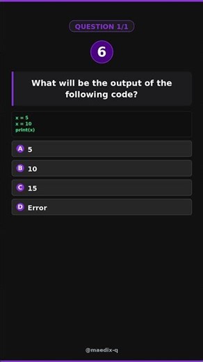 python variables assignment part 1 quiz reel 3