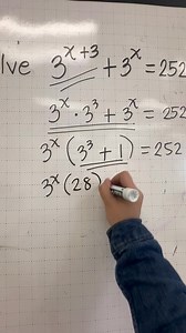 Applying factoring and exponent rules in solving exponential equation #mathematics #tutorial #fypシ #viralvideoシ | Titser Gaming