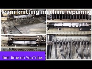 whole cleaning /servicing brother Knitting Machines#change i-pin#u-pin and all springs learn machine