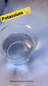 When potassium (K) is added to water, a very violent chemical reaction occurs ⚠️—much more intense than sodium. 🔬 What actually happens? Rapid reaction Potassium reacts instantly with water: Fire & explosion The reaction produces a lot of heat Hydrogen gas is released That hydrogen ignites immediately, producing a lilac (purple) flame Products formed Potassium hydroxide (KOH) → a strong alkali (corrosive) Hydrogen gas (H₂) → flammable ⚡ Why is potassium so dangerous? It has very low ionization 