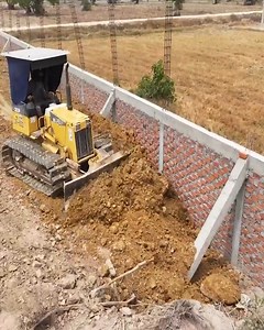 4.4K views · 57 reactions | The Best Technicians Komatsu Bulldozer Push The Soil To Fill The Gap Between The Factory Fence | Part 1 | Bulldozer Cambodia | Facebook