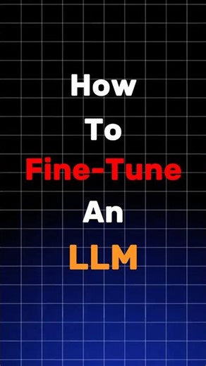 Fine-Tune an LLM LORA/QLORA. #ai #coding #llm #python #gpu #opensourcemodels #chatgpt #claude