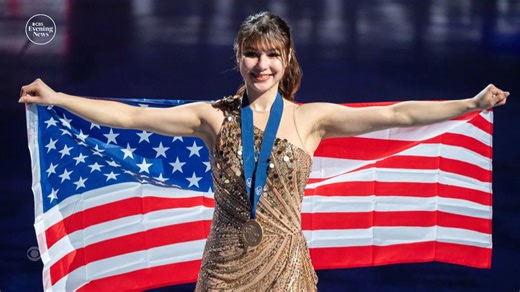 For the first time in nearly two decades, the women’s figure skating world champion is an American. 19-year-old Alysa Liu twirled to victory in a major comeback after retiring from the sport at age 16. | CBS Evening News