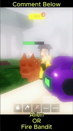 Alien Vs Fire Bandit Which Is Your Favourite in 99 Nights In The Forest #roblox #99nightintheforest