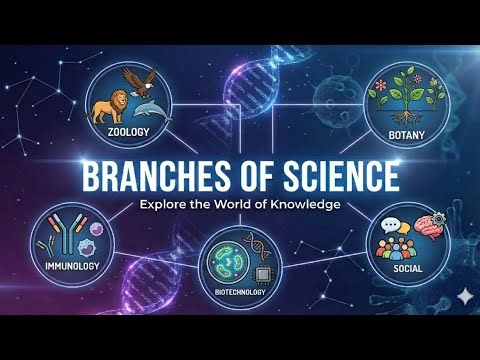 Different Branches of biology and science