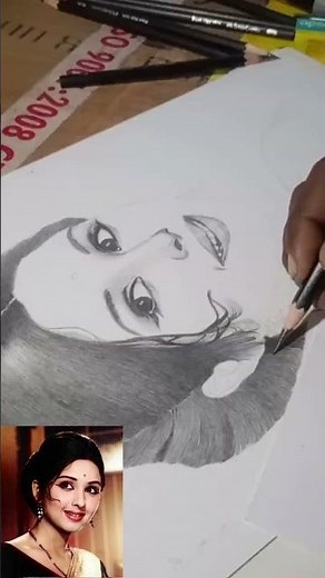 Realistic Portrait Drawing Using Grid Method | Pencil Shading Step by Step