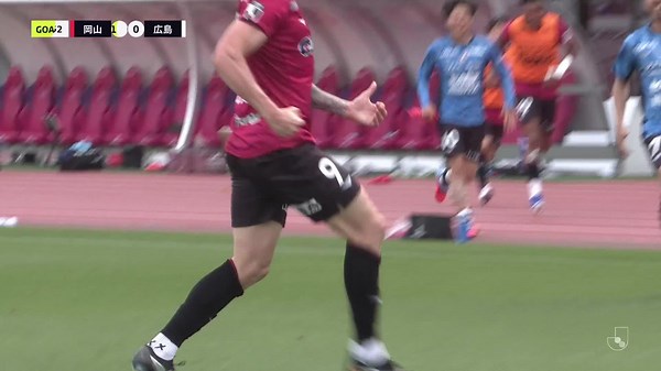 中国ダービー先制点はレオ ガウショ🔥記念すべきＪ初ゴール！🎦 ゴール動画 🏆 明治安田Ｊ１百年構想リーグ　地域リーグラウンド　第14節🆚 岡山vs広島🔢 1-0⌚️ 83分⚽️ レオ　ガウショ（岡山）#Ｊリーグ