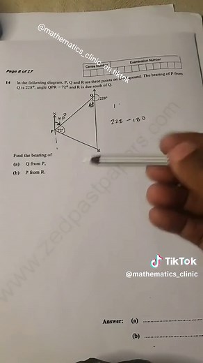 How to Find the Bearing of Q from P in Mathematics