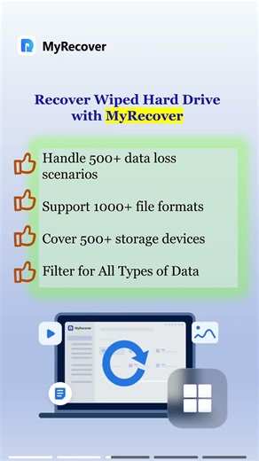 🔥 Wiped Your Hard Drive? Recover It on Windows 10/11 #datarecovery #harddrive