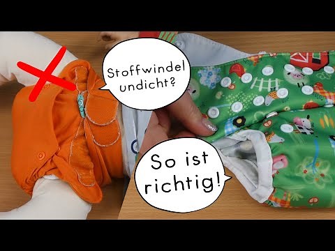 Stoffwindeln richtig anlegen & Auslaufen vermeiden!
