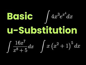 Basic u-Substitution | Step-by-step explanation