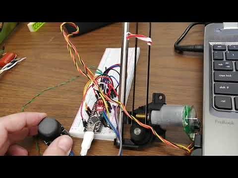 DC motor with optical encoder