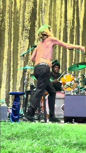 👕⚡ Iggy Pop – in the Red Hot Chili Peppers orbit – chest first, spine bent, still all power