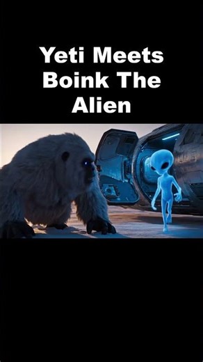 Yeti Meets Boink The Alien
