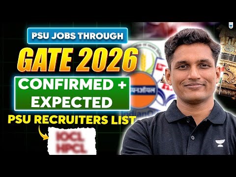 PSU Jobs Through GATE 2026 | PSU Recruiters List Confirmed & Expected | Mayank sir