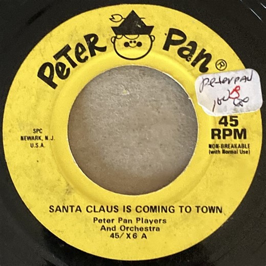 Peter Pan Players And Orchestra - Santa Claus Is Coming To Town / Jolly Old St. Nicholas