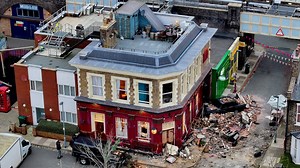 Eerie pics show Queen Vic after explosion - &  just 1 sign blast ever happened