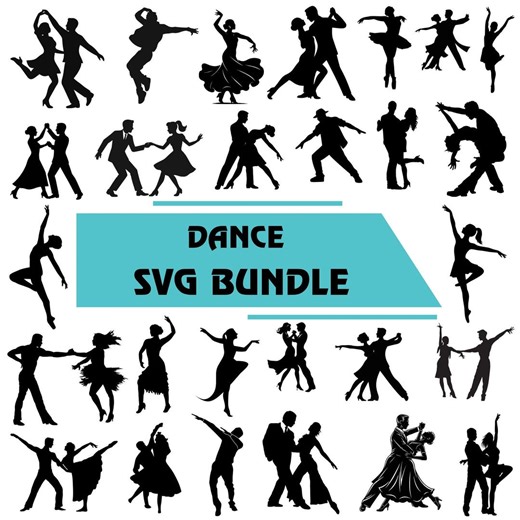 Dance SVG Bundle, Dancing Clipart (digital Download) - Etsy