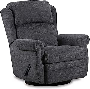 Lane Home Furnishings Swivel Rocker Recliner, grey