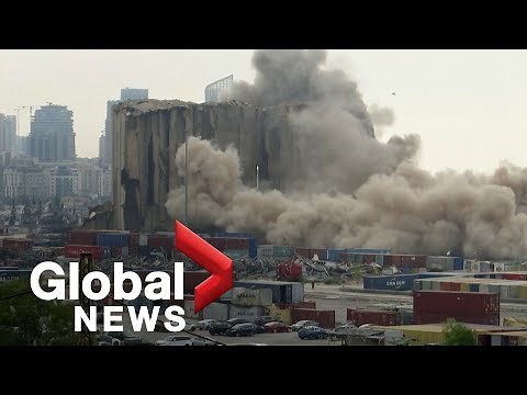 Beirut blast: Lebanon grain silos collapse on 2-year anniversary of explosion