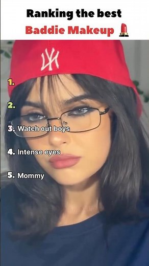 TOP 5 BADDIE MAKEUP LOOKS RANKED 🔥💄 #ranked #baddie #makeup