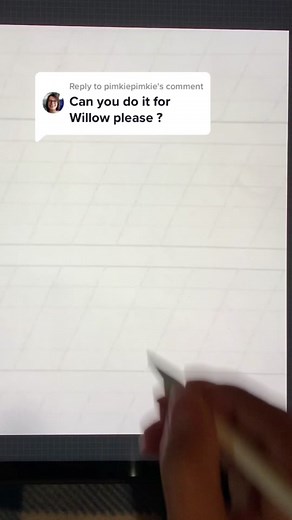 Intricate Ambigram Design with Willow Lettering on iPad