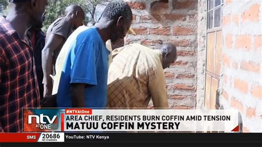 Matuu Coffin Mystery Residents of a village in Matuu, in the county of Machakos were left in shock Saturday morning after finding a child's coffin placed at the doorstep in one of the homesteads. #NTVAtOne | NTV Kenya